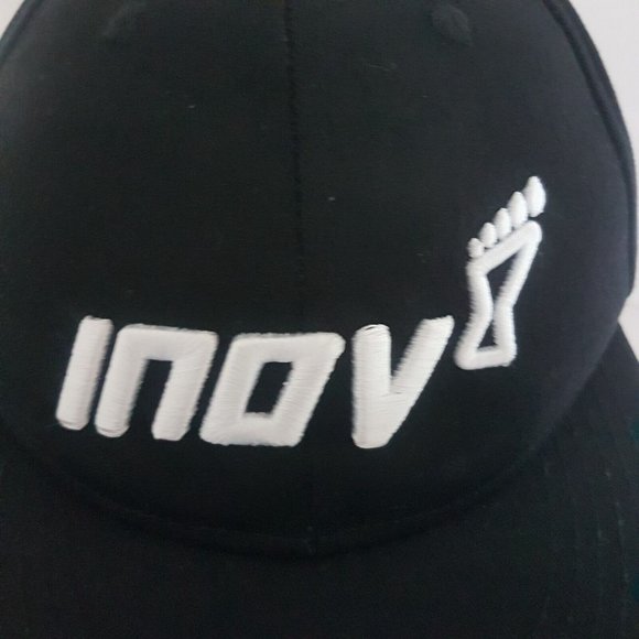 INOV8 All Terrain Black Cap Hat Large Adult Unisex Adjustable 100% Cotton - Picture 2 of 12